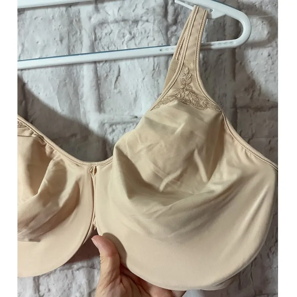 Bali 42DD Beige Passion Comfort Minimizer Bra 3385 Underwire Seamless - Picture 3 of 5